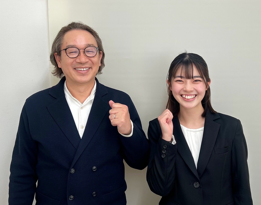 竹内嘉浩代表と鈴木佳奈カウンセラー