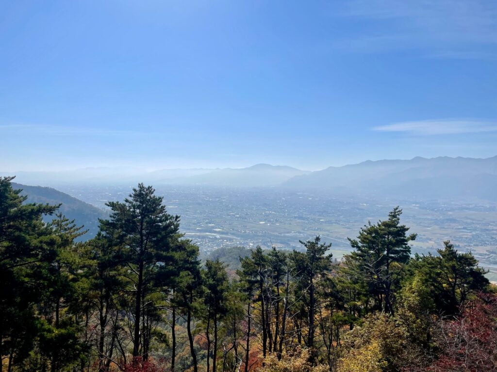 長峰山展望台からの景色